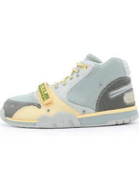DR7515-001 Travis Scott Nike Air Trainer 1 SP Grey Haze and Dusty Sage (Men's)